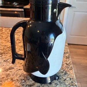 Metro Black and White Penguin Design Carafe
